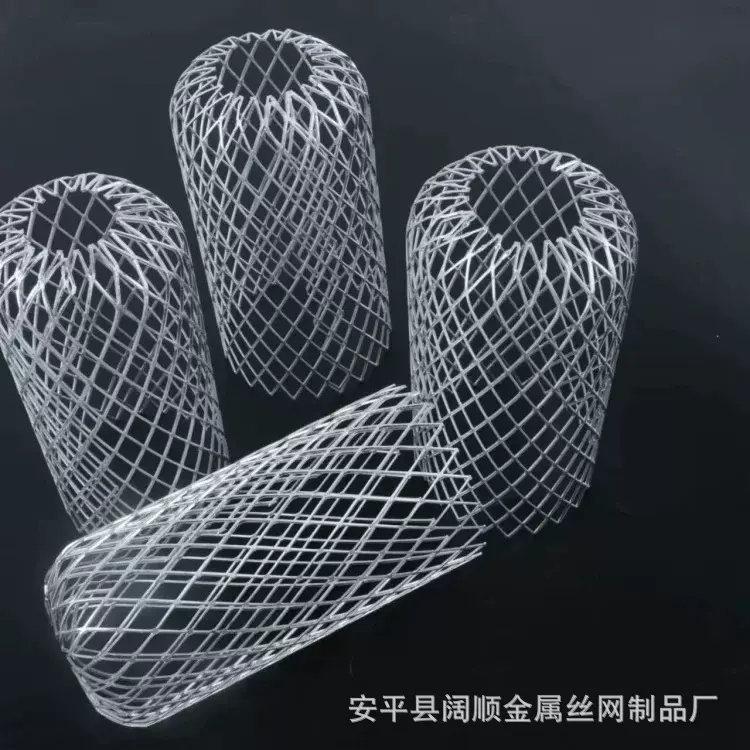 跨境热销楼顶排水管防堵过滤网罩铝金属可拉伸防树叶菱形网现货
