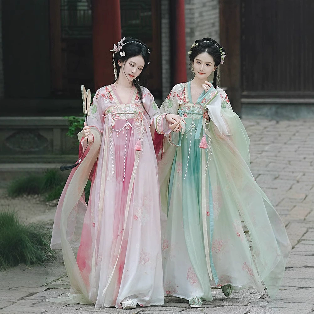 Сезон новой китайской одежды с вышивкой в стиле танг