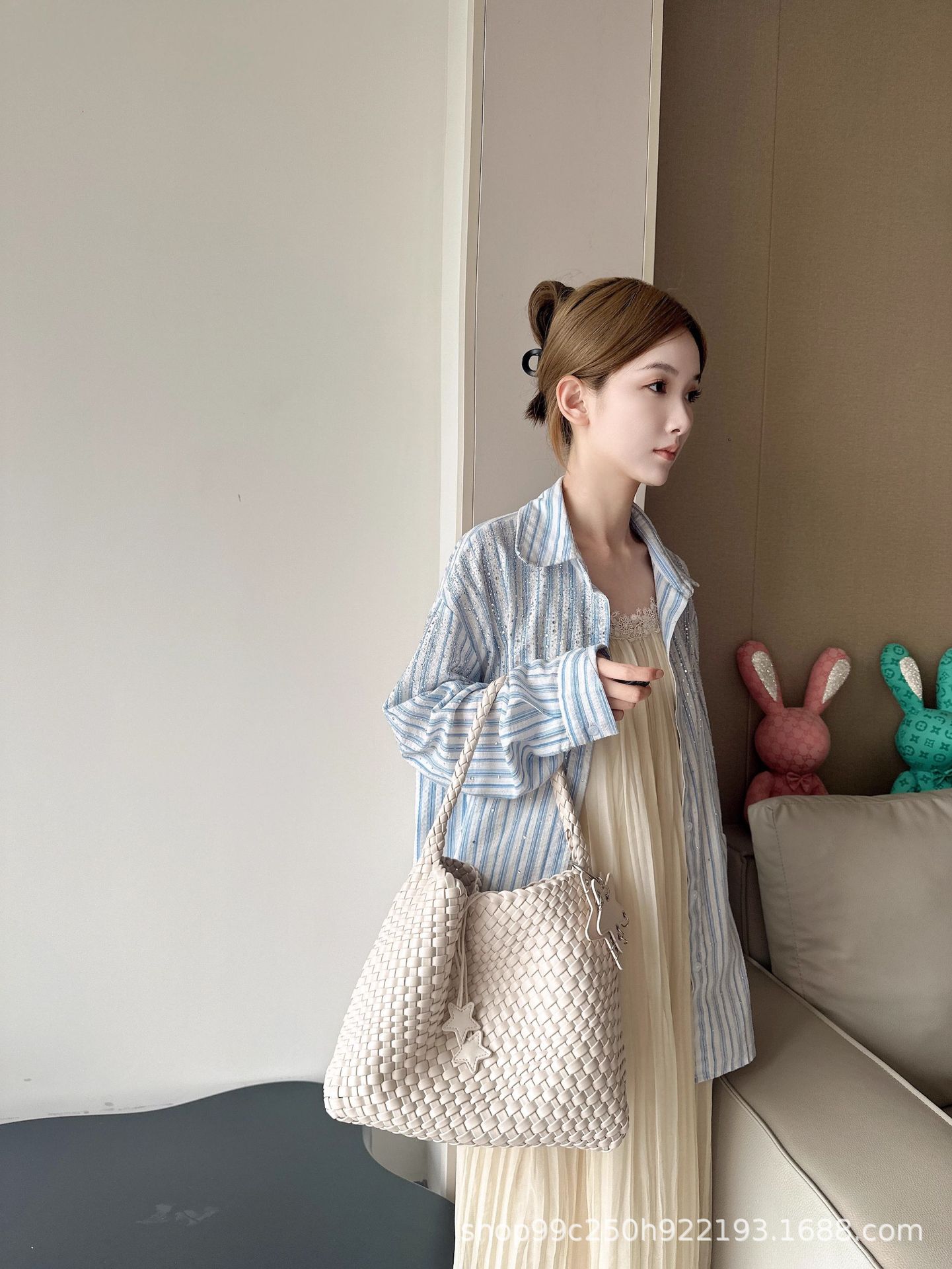 미디엄 오프화이트(이너백+별펜던트 포함)