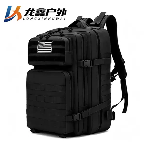 Outdoor Cross-Border Camouflage Tactical Backpack Large Capacity Backpack Large 3P Bag Mountaineering Bag Military Enthusiast Double Shoulder Outdoor Leisure