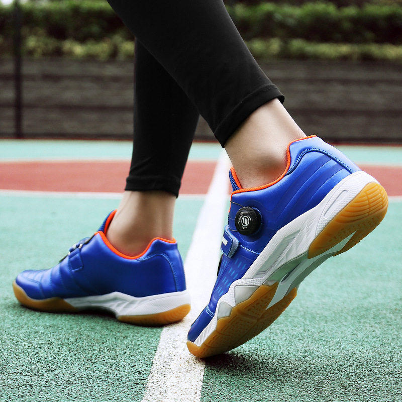 Spring and Summer New Thick-Soled Men's Sports Shoes Velcro Twist-Buckle Casual Shoes Fashion Badminton Shoes Tennis Shoes