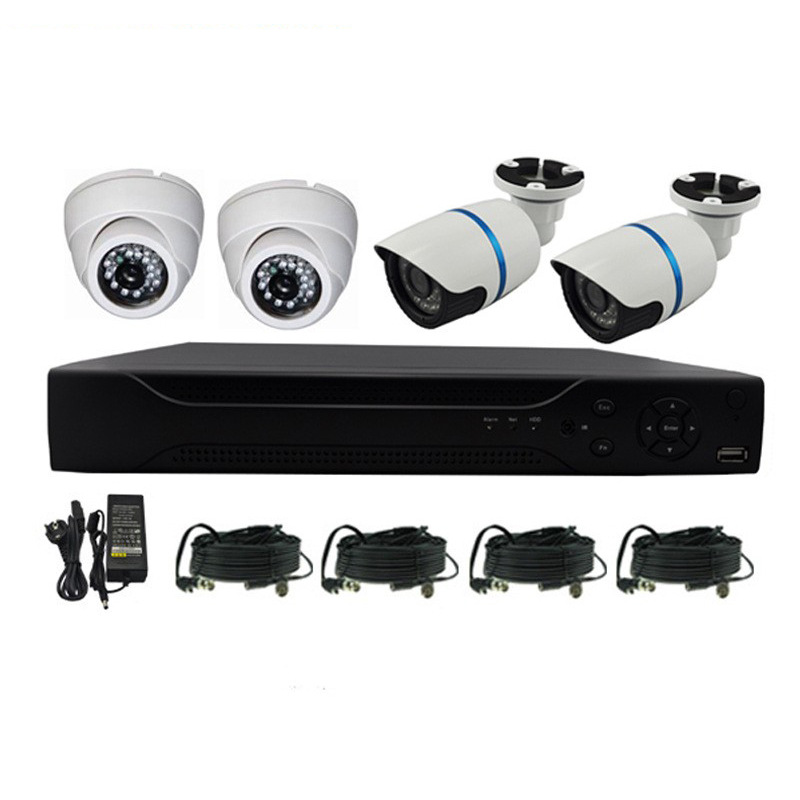 Kit de monitoreo 2 Megapixel CVI Camera 4ch CVR HD CVI Camera Kit