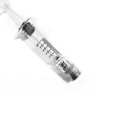 预灌封注射器/鲁尔锁1ml标准短粗玻璃注射器/CBD/THC雾化注油器