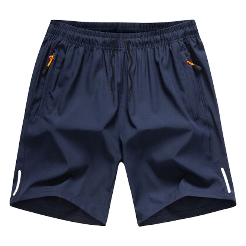 Pantalones cortos deportivos de seda de hielo para hombre, pantalones cortos informales holgados y transpirables de secado rápido para hombre, pantalones cortos de verano de cinco puntos para correr, transpirables y de secado rápido.