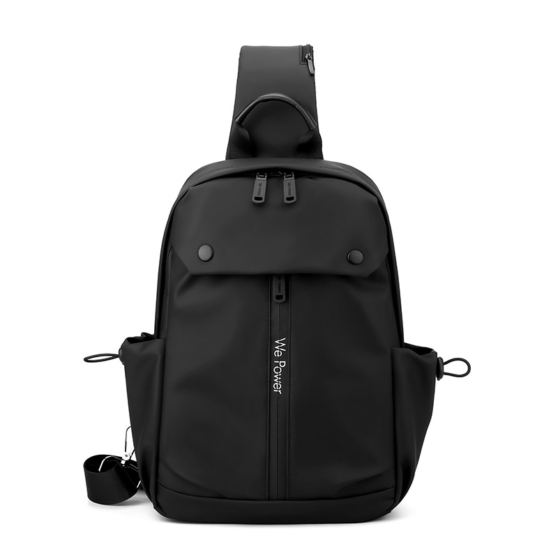 WEPOWER nuevo tipo de bolso de pecho casual para hombres, bolso de hombro simple de moda, bolso de pecho a prueba de derramamientos de gran capacidad.