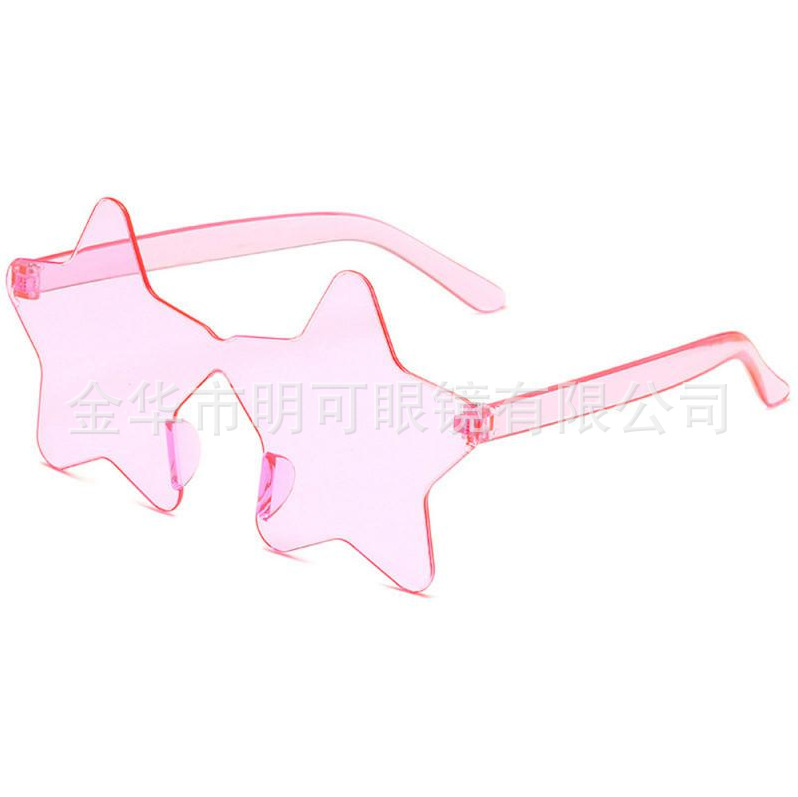 Gafas de Sol Sin Marco con Forma de Estrella de Plástico ABS para Fiestas