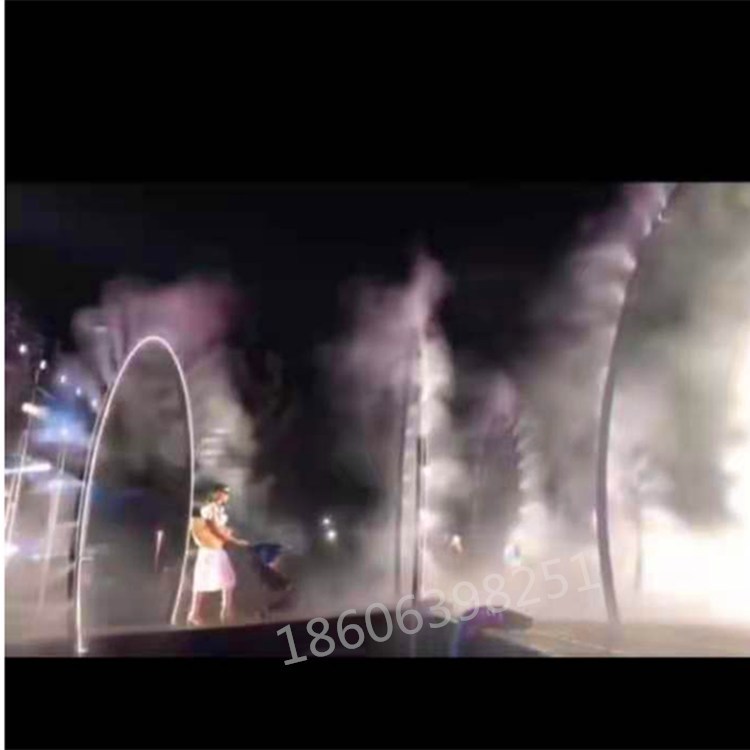 厂家  水雾门烟雾门雾化门 隧道门定制生产夏季户外降温打卡互动