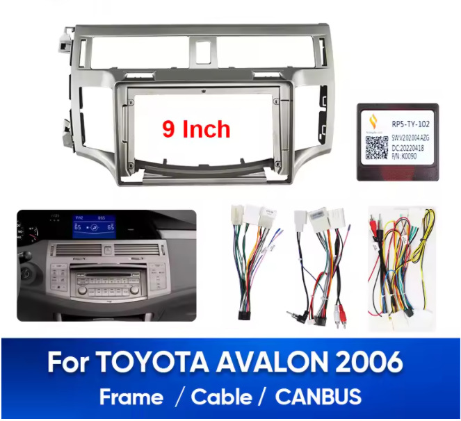 Suitable for 2006 Toyota Avalon Android Large Screen Navigation Box Audio and Video Modification Panel Bracket 9inch