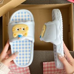 可拆卸轻便EVA厚底学生宿舍一字拖鞋女夏季时尚可爱室内外穿拖鞋