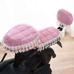 新款加厚夹棉电动车自行车坐垫套秋冬保暖电瓶车通用加绒罩易安装