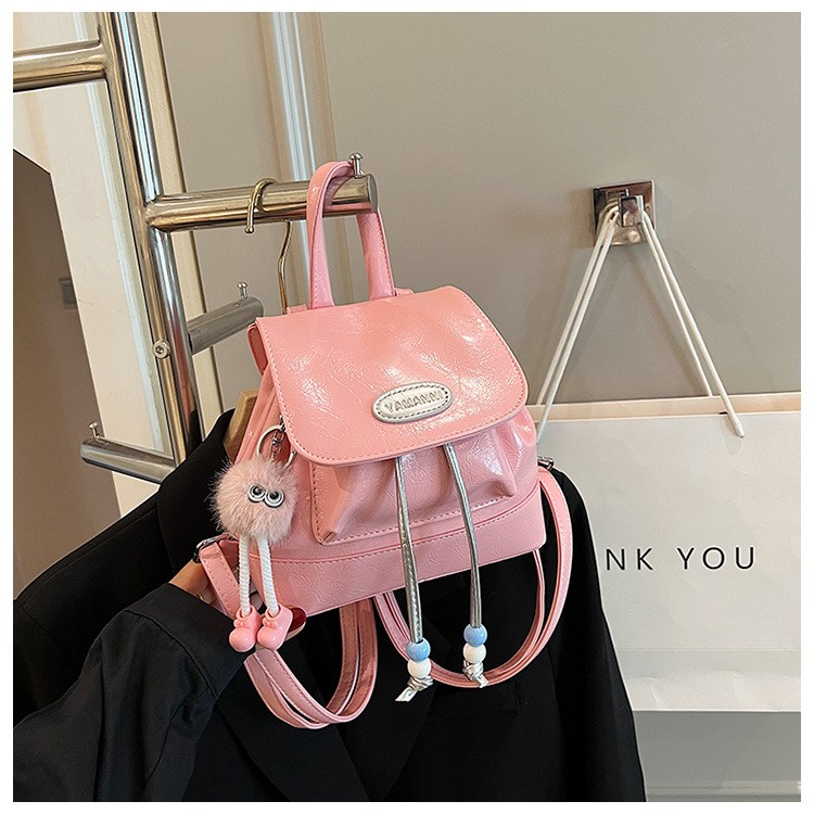 Stylish Pleated Women's Mini Backpack Japanese Korean Style Bag_voghion.com