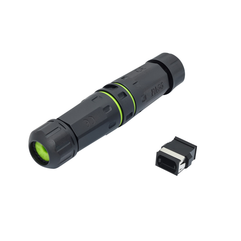 MPO Fiber Optic Network Waterproof Connector MPO Straight Through Waterproof Connector Fiber Optic Network Extension Waterproof Connector MPO Fiber Optic Network Waterproof Connector MPO Straight Through Waterproof Connector Fiber Optic Network Extension Waterproof Connector