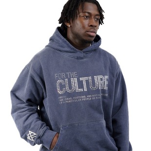 2024 New sweater y2g retro style letters rhinestone fashion street casual fashion pullover hoodie coat