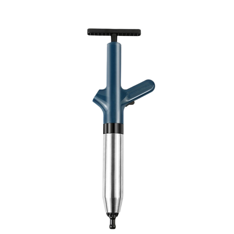 Stainless Steel High Pressure Air Toilet Plunger, Multifunctional Powerful Manual Pipe Unclogger Cleaning Tool For Bathroom Toilet Kitchen Floor Drain_voghion.com