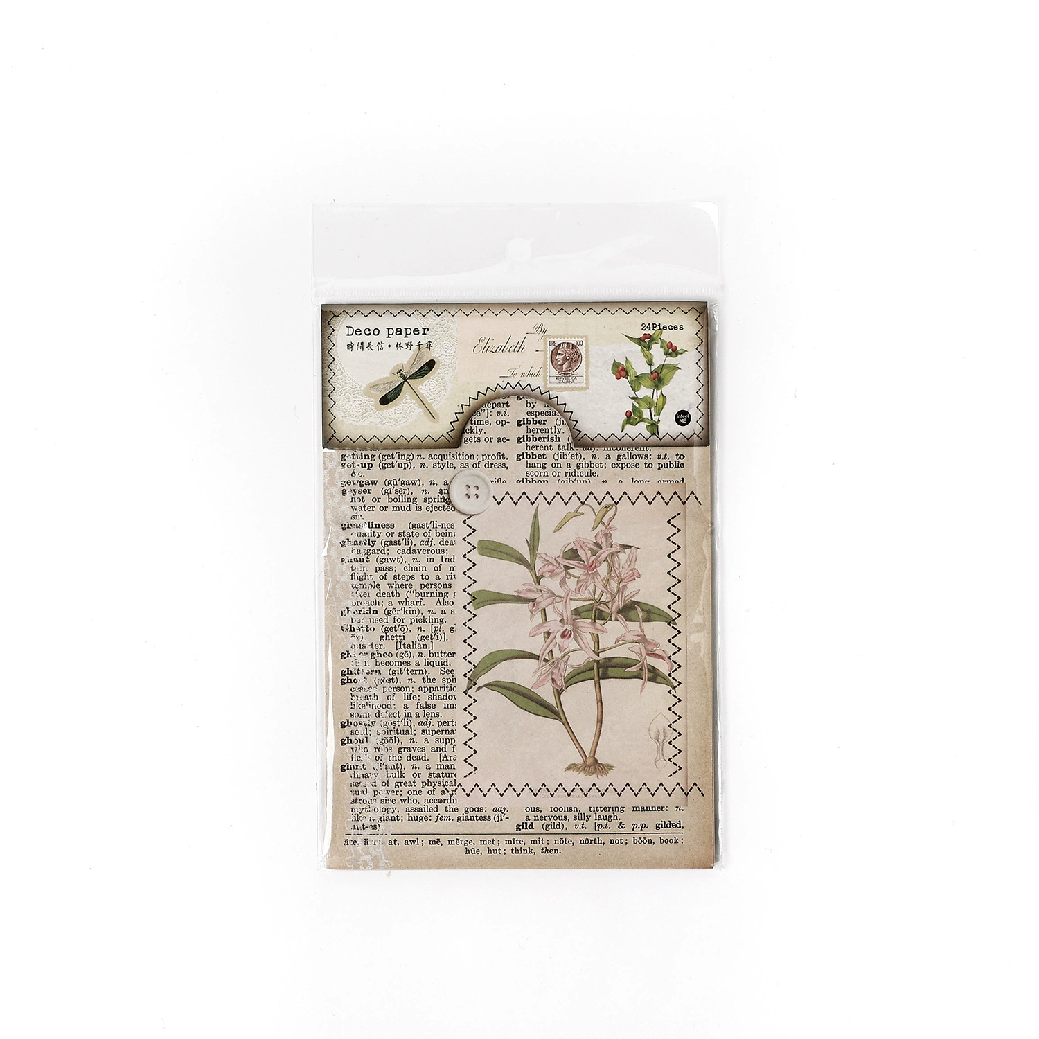 Infeel.Me Time Changxin Series Material Pack Frozen Fresh Plant Handbook DIY Decoration Background Material