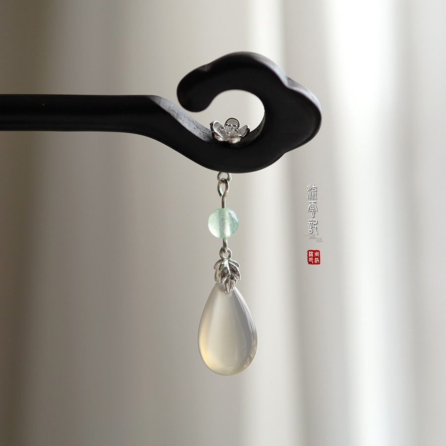 Orquídea de estilo antiguo broche de orquídea de franela nuevo estilo chino de primavera adornamiento de cabello temperamento disco broche de cabello simple broche nicho tocado