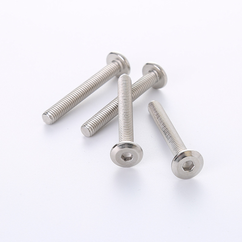 201 stainless steel flat head hexagon screw round head beveled edge hexagon screw furniture screw M5M6M8 