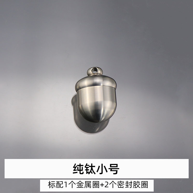 Latón ACORN llavero diseño creativo roble fruta forma bolsa accesorios colgante a prueba de humedad de almacenamiento pequeña caja de la medicina