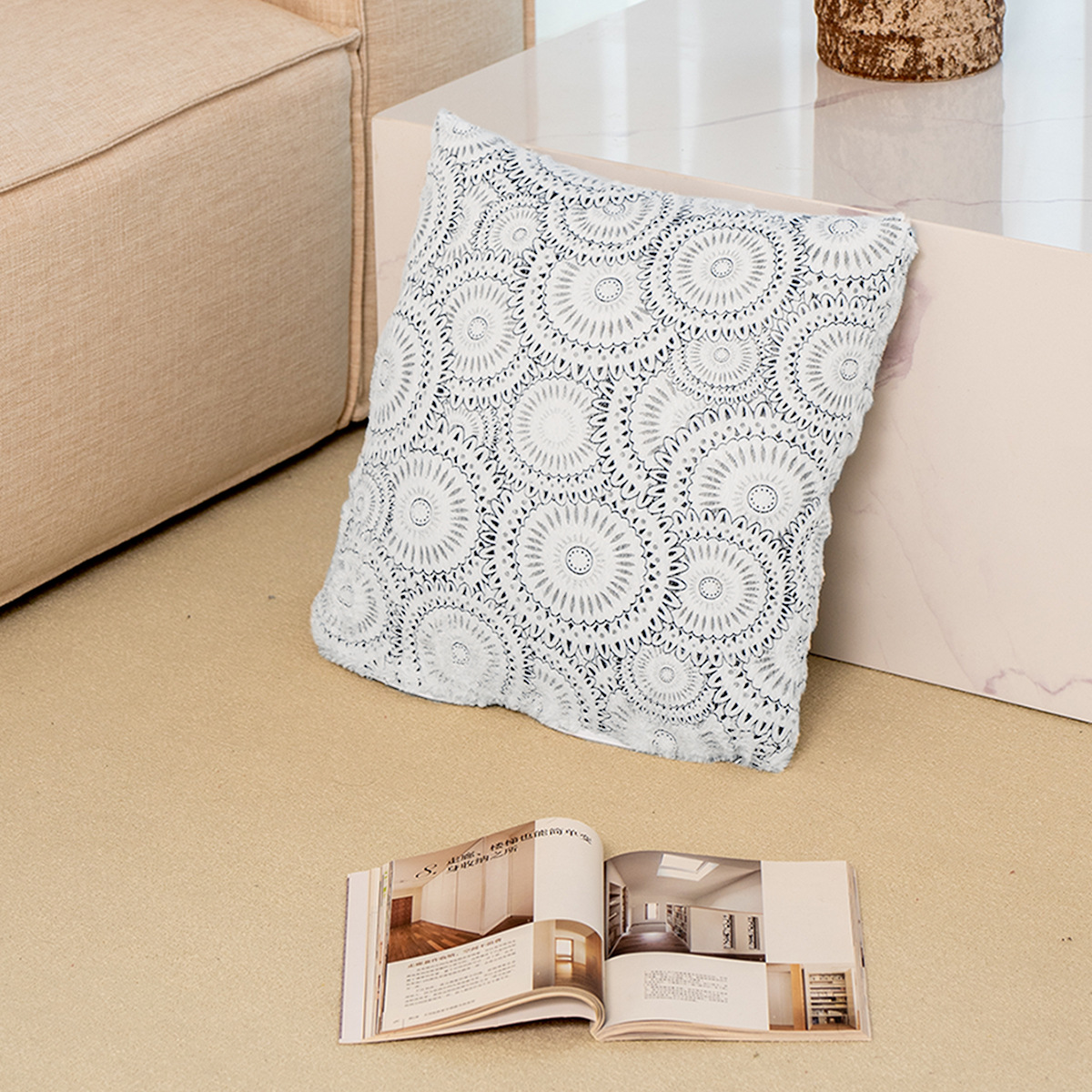 SHEIN Cross-border Hot Sale Pillow Cover Nordicins simple sofá de oficina Pillow Cover sin núcleo de almohada