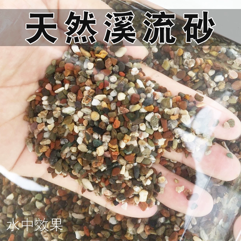 Натуральный аквариум с песком на дне аквариума