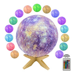 新しいアイデアのアリの尾の支えの月の明かりの子供の贈り物のアイデアの電気スタンドの色絵の水星のledの3dの小さい夜の明かり