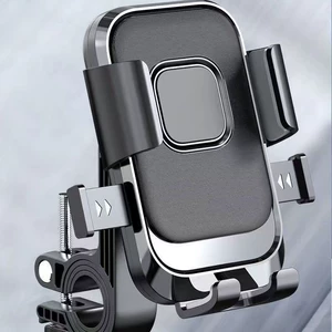 Cross-border motorcycle phone holder, vehicle-mounted delivery rider navigation stand, electric vehicle and bicycle shock-absorbing phone holder