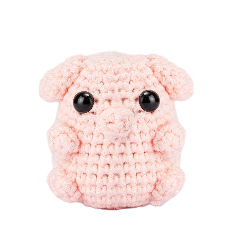 Amazon material de ganchillo paquete traje de bricolaje a mano de lana de ganchillo animal inglés instrucción enseñanza Video