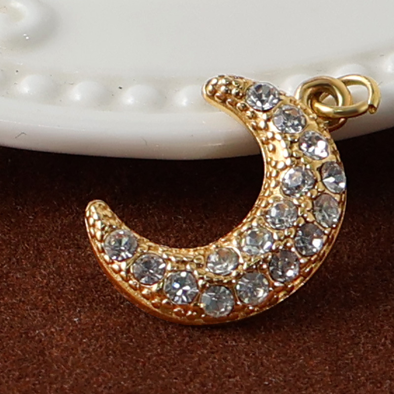 4g Weight Pendant Jewelry Making Type 14.1*11.2mm, 18.8*13mm Jewelry Making Size Real Gold Plated Plating Material DIY Jewelry Accessories Classification 1 Piece Quantity 304 Stainless Steel, 316 Stainless Steel Material Sun, Moon Pattern Retro, Simple Style Style Waterproof Non Tarnish Craft 1 Piece 14.1*11.2mm 18.8*13mm 304 Stainless Steel 316 Stainless Steel Real Gold Plated Sun Moon Pendant DIY Jewelry Accessories 7