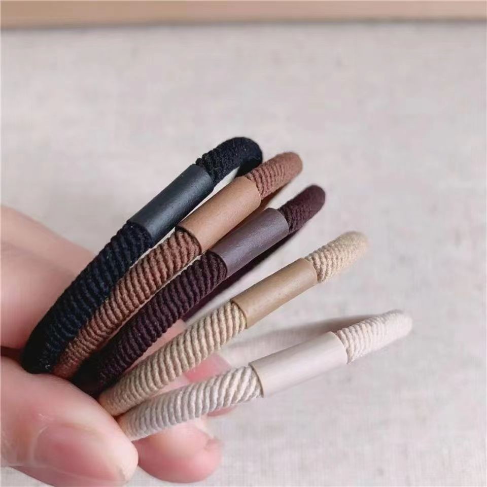 A01-73 얇은 능직 고무밴드 - 임의 색상 1개