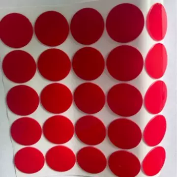 厂家现货圆点红膜透明亚克力无痕纳米胶红色点点胶婚房布置胶带