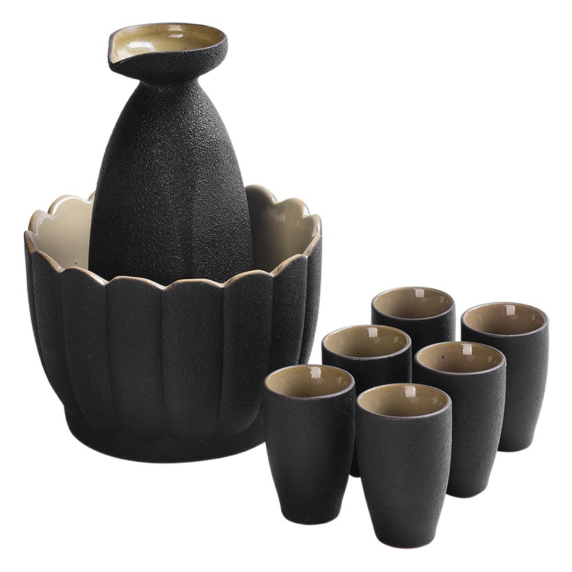 Chinese-style Ceramic Wine Warming Pot Wine Warming Warmer Wine Warmer Hot Wine Pot Set Hot Wine Pot Wholesale