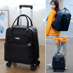 New trolley bag backpack, men's and women's boarding bag, folding travel bag, lightweight internet celebrity luggage bag