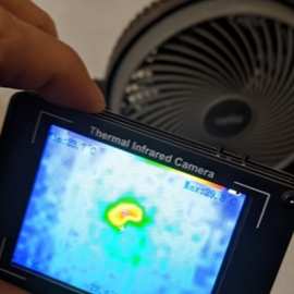 MLX90640 热红外成像 热像仪 非接触温度探测 家用电器热源测温