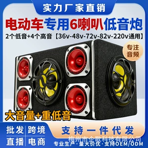 Zavod Elektrikli Nəqliyyat Vasitəsi Audio Sistemi 78V84V Avtomobil Subwoofer Bluetooth Dinamik