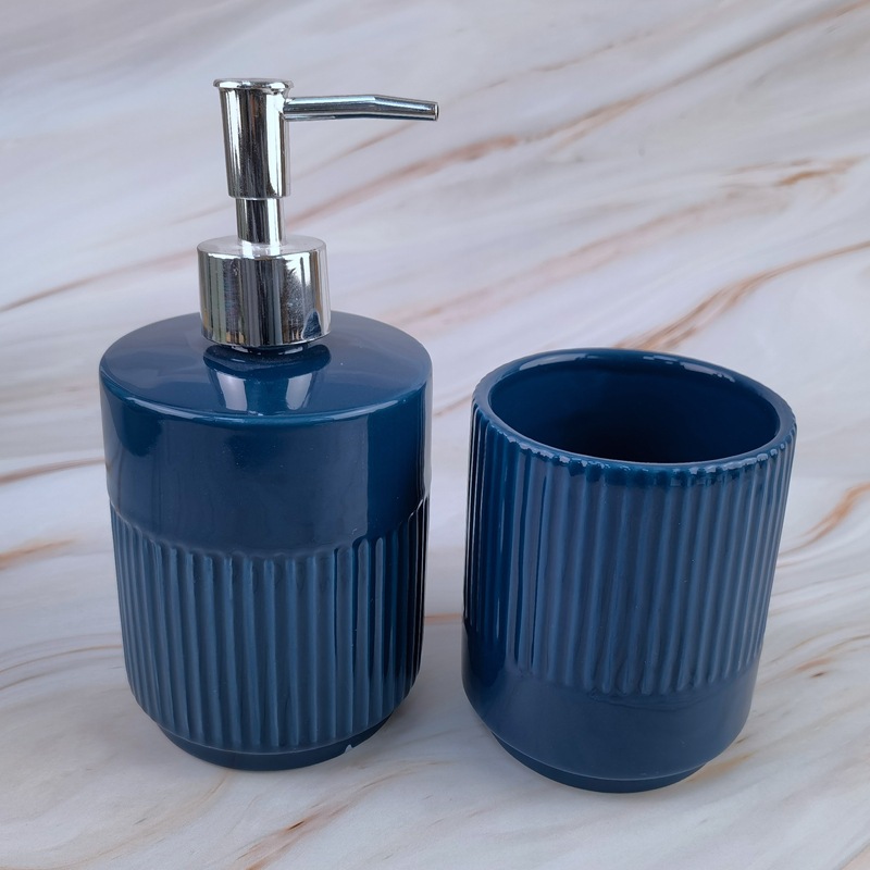 Baño de color sólido conjunto de lavar taza de viaje de cuatro piezas doble hogar de cuatro piezas conjunto de lavandería doméstica almacenamiento image 5