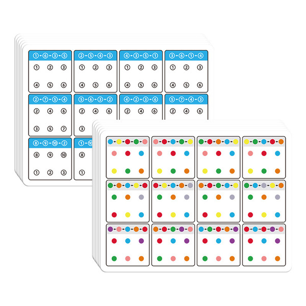 Intellectual educational cards for kindergarten
