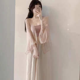小个子高级夏装温柔夏季三件套中式国风女装糯风可盐汉服防晒套装
