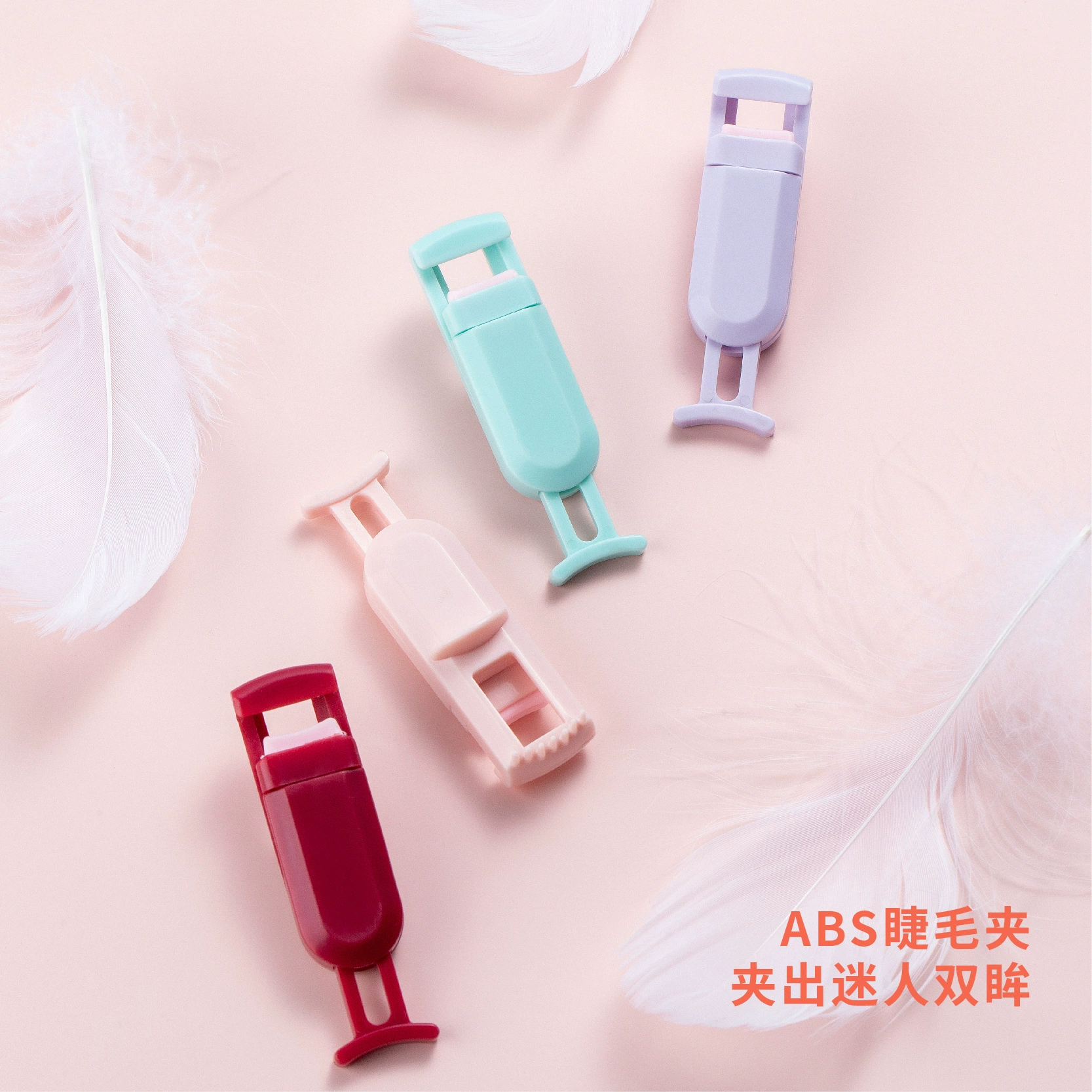 Small curling handheld changeable eyelash curler for eyelashes, long-term effect, styling, for beginners, replaceable rubber bands for curlers