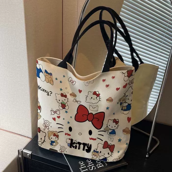 大容量购物袋帆布包文艺休闲单肩包女款学生书包韩版小清新手提包