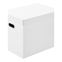 Paper Pure White Cover Storage Box Storage Box File Box Snack Storage Box Household Foldable Clothing Organizer