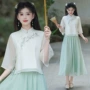 半袖少女改良文艺旗袍
