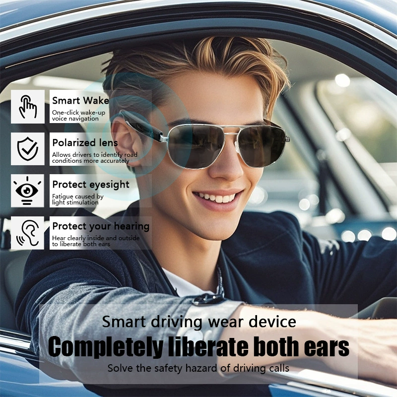 跨境 умные Bluetooth аудио очки GS02 пульт远控磁性 зарядка классическая оправа звуки зеркало прослушивание музыки звонки