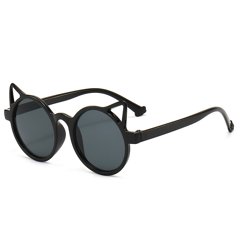 Gafas de sol infantiles con orejas de gato de PC, protección UV400, para viajes