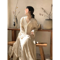 新中式风套装女2025春秋季新款高级感V领外套上