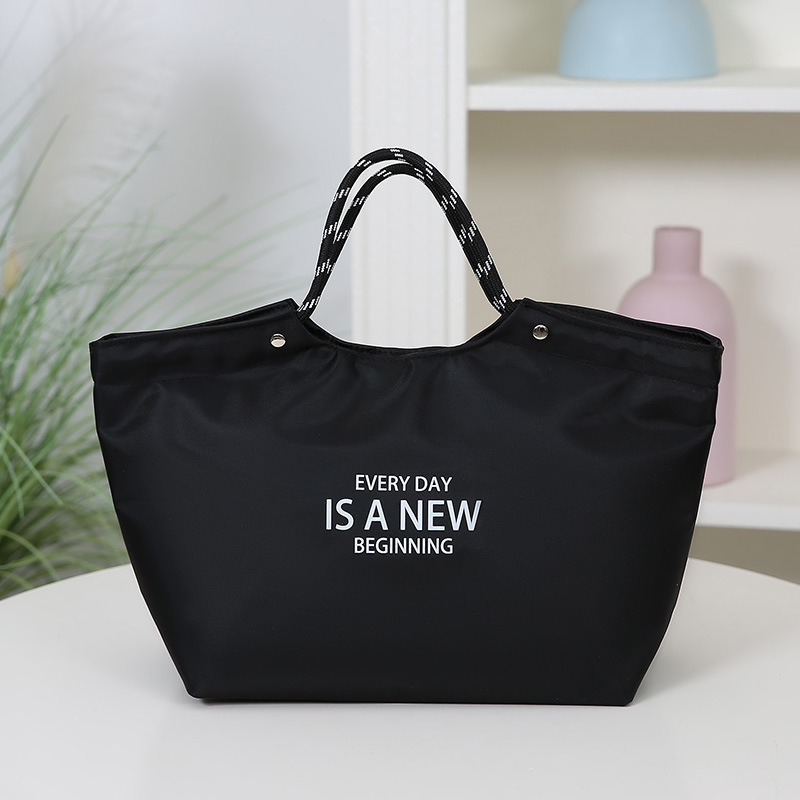 Bolsa de mano de ocio de gran capacidad para salir a prueba de salpicaduras de usuario real bolsa de mamá de oficina bolsa de almuerzo de aislamiento