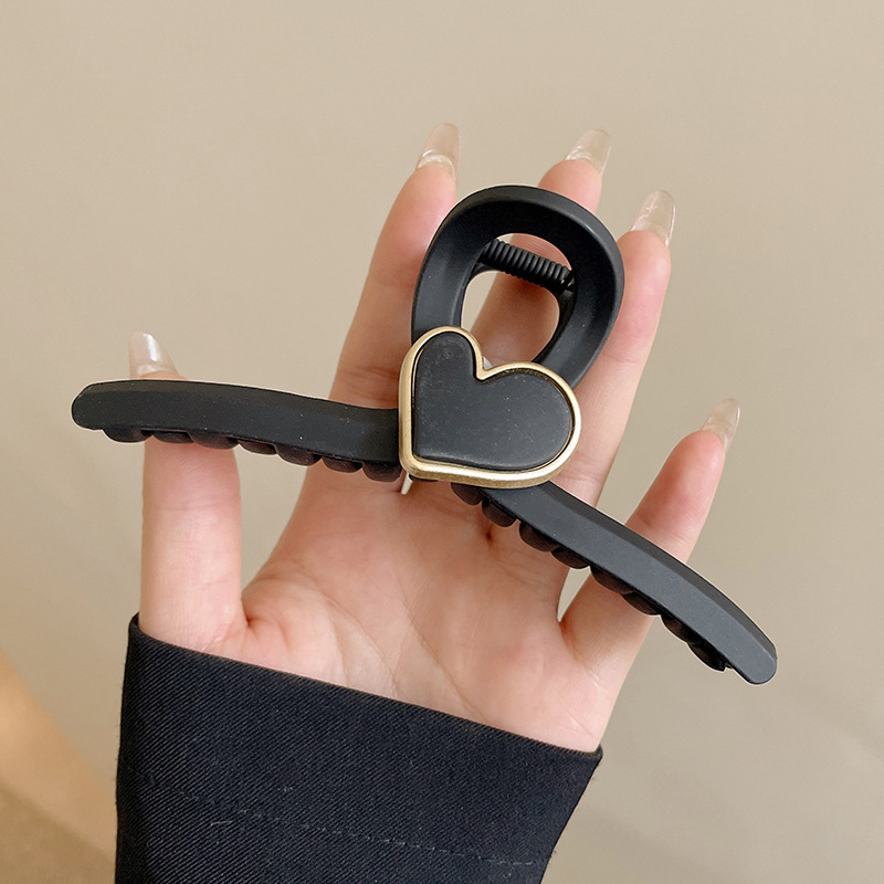 Clip de gelatina para mujer 2024 nuevo estilo de la parte posterior de la cabeza, clip de tiburón de pelo grande, clip de pelo, múltiples clips, horquilla simple, tocado