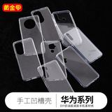 For Huawei DIY special drop transparent acrylic hard bottom soft edge shell hard bottom mobile phone case cream glue wholesale