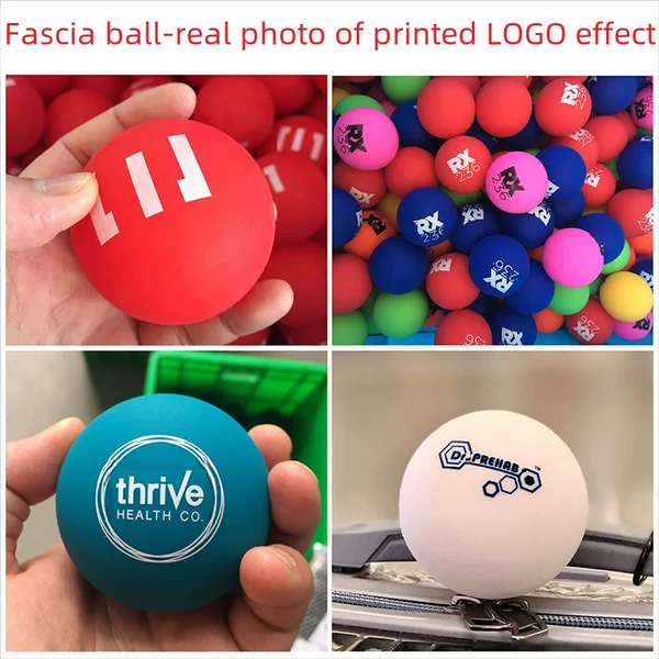 Printing and Engraving Processing Logo Hockey Acupoint Relaxation Fascia Fitness Ball Cross-Border High Sales