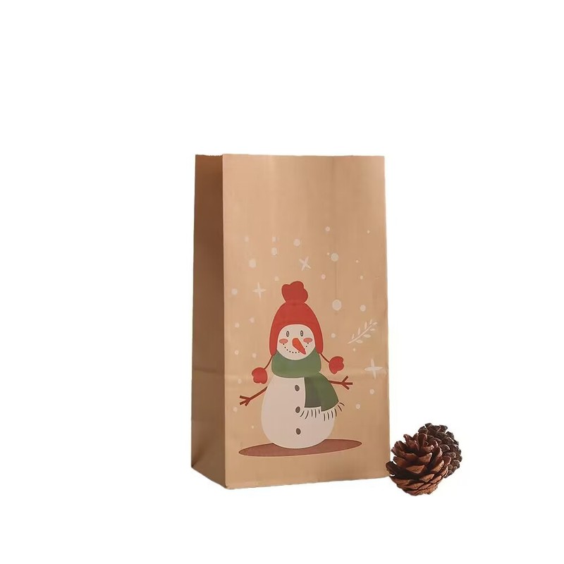 食品袋地色クリスマスクラフト紙袋紙袋平安夜ギフト包装袋ギフト袋メーカー卸売り|undefined