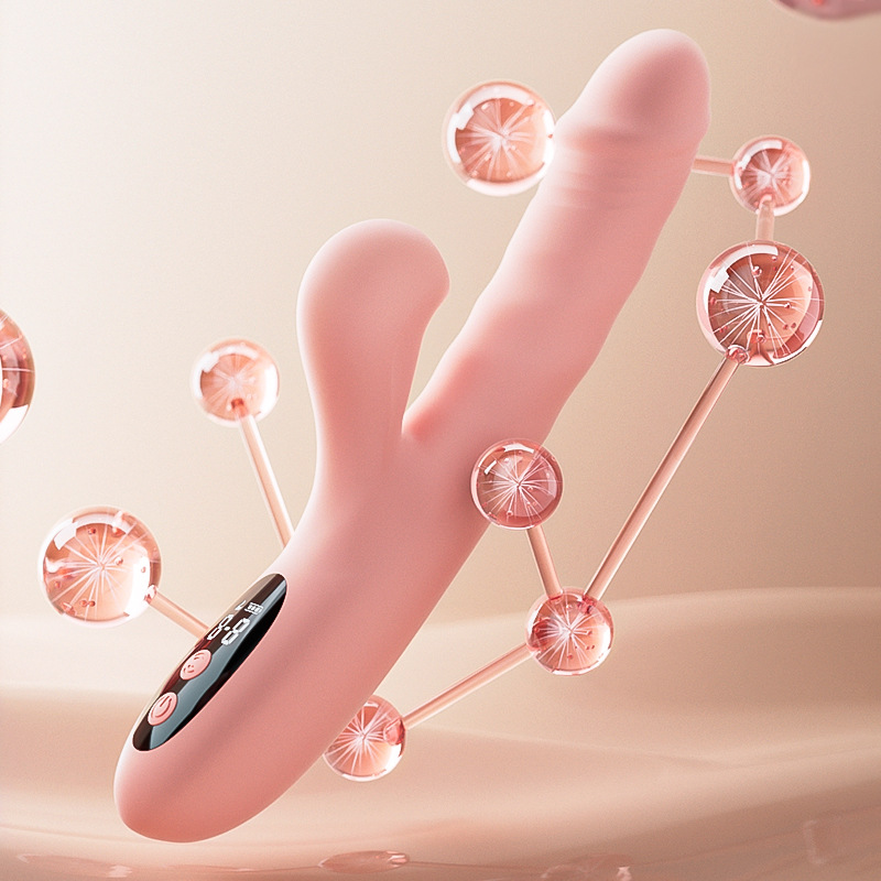 Ji Yu LCD Screen Heating Massager Female Suction Self-pleasure Device Telescopic Vibration Rod Erotic Adult Sex Products 